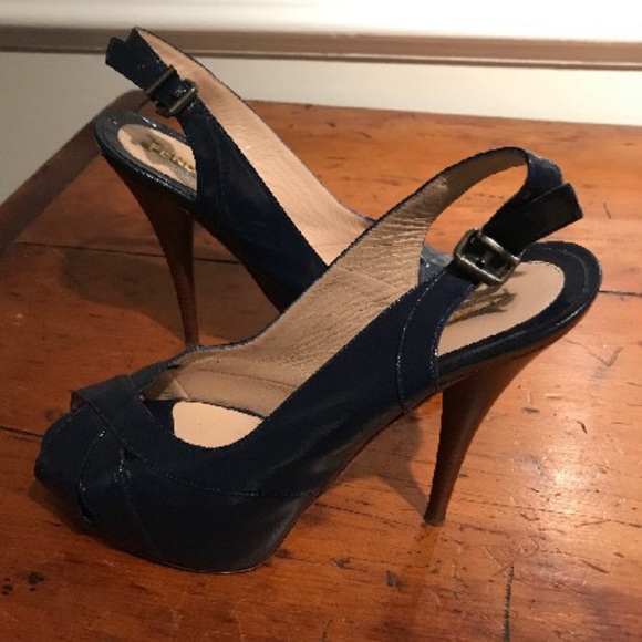 FENDI - Navy Sandals US 9 | IT 9 - Picture 2 of 6